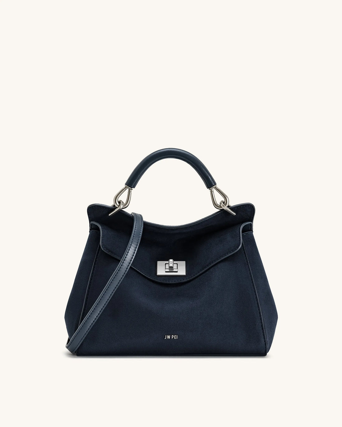 JW PEI_Navy Blue_Lucia Classic Faux Suede Top Handle Bag_2T68-5_Navy Blue_01