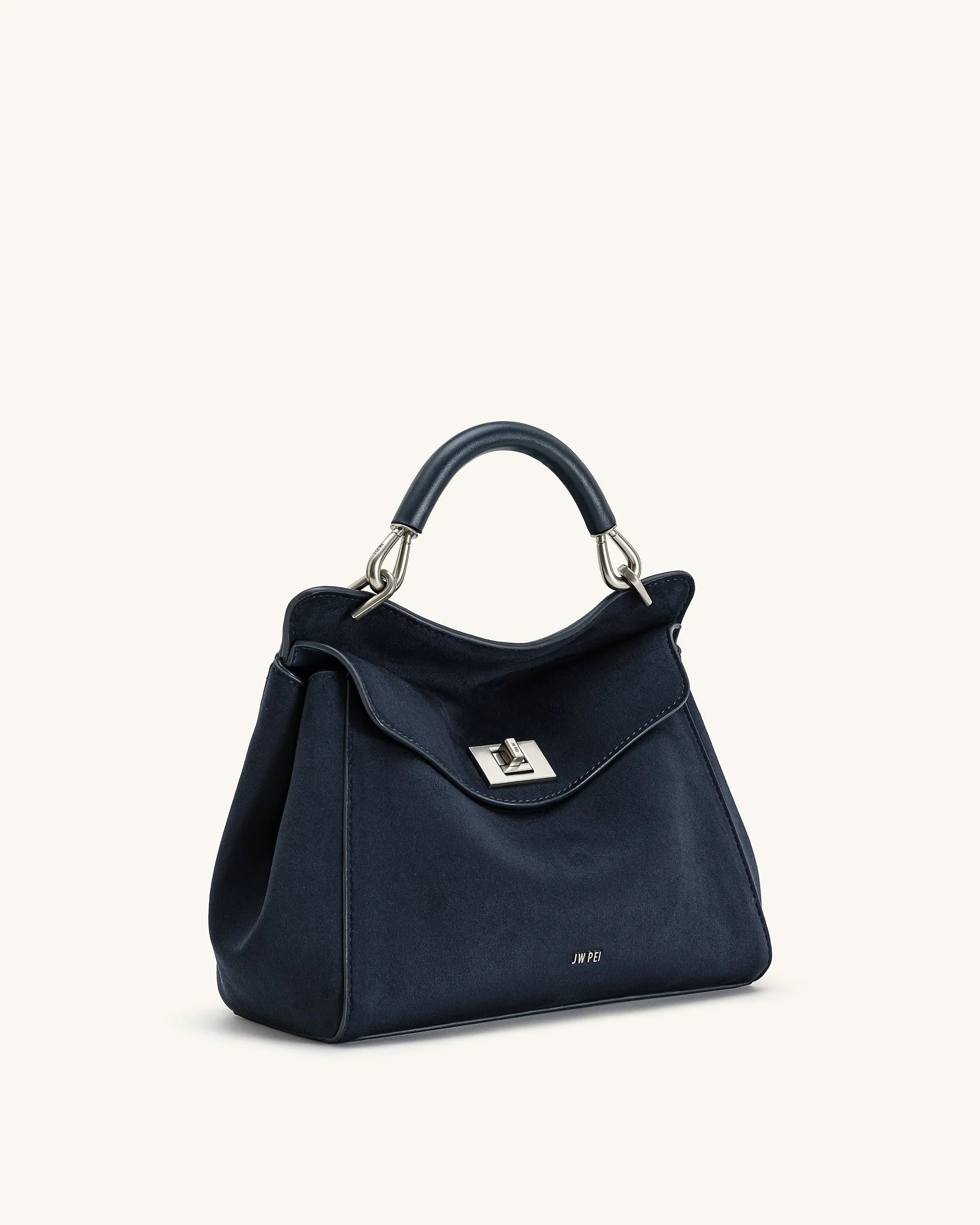 JW PEI_Navy Blue_Lucia Classic Faux Suede Top Handle Bag_2T68-5_Navy Blue_02