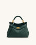 JW Pei Forest Green Women Lucia Classic Woven Top Handle Bag SKU: 2T68-74_Forest Green Image 01