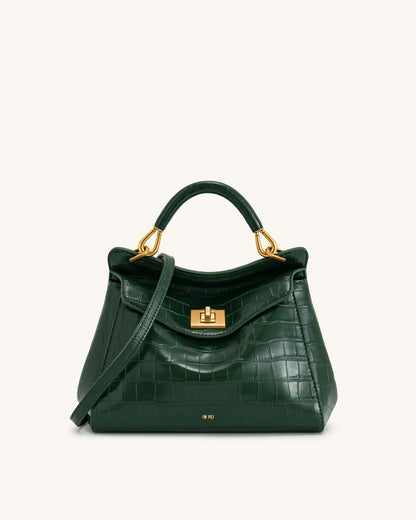 JW PEI_Green Croc_Lucia Classic Top Handbags_2T68-7_Green Croc_01
