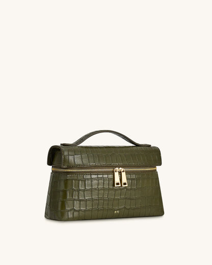 JW PEI_Olive Green_Thea Croc-Embossed Top Handle Bag_2T78-71_Olive Green_02