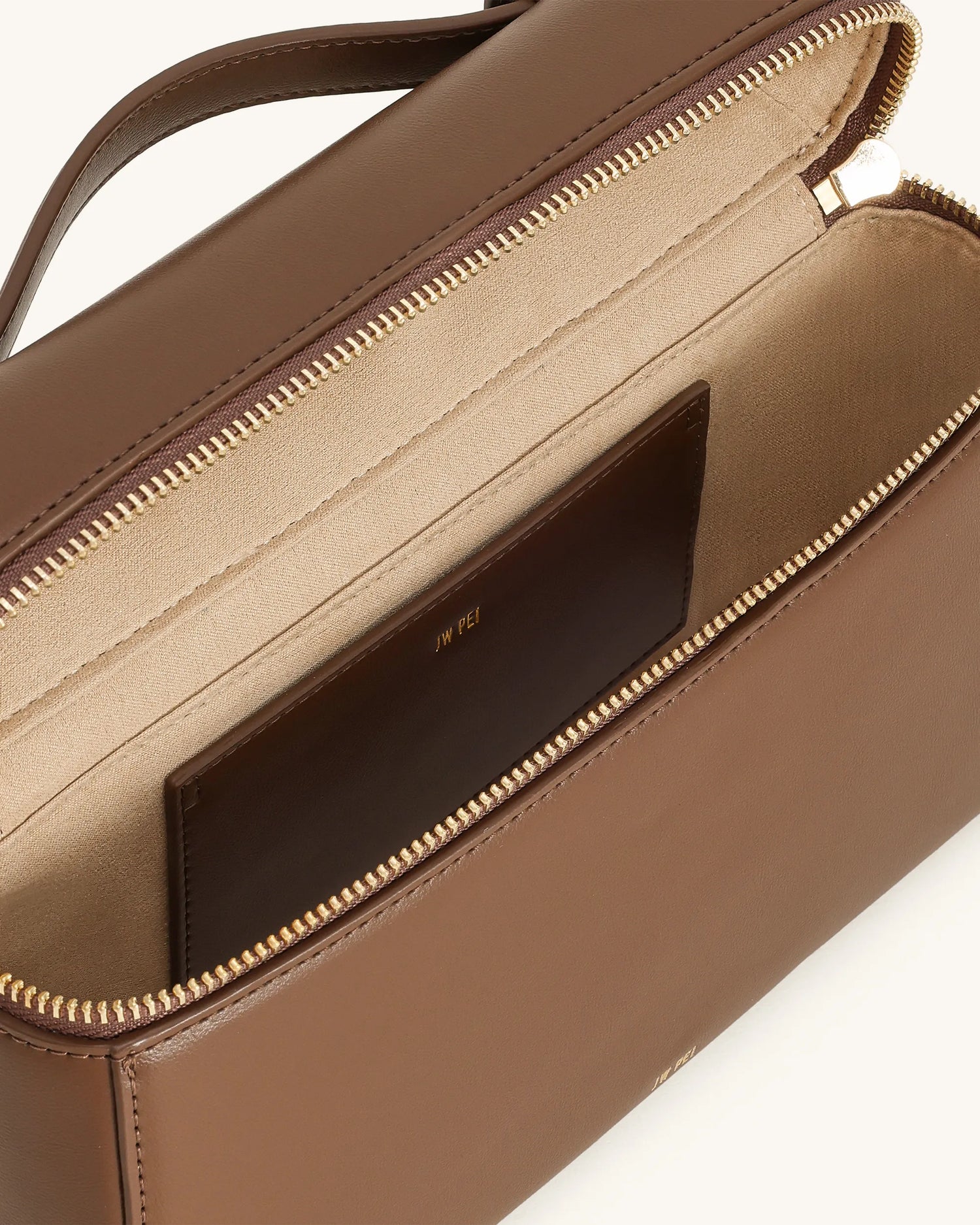 JW PEI Mocha Brown Women Thea Large Top Handle Bag  SKU: 2T78X001-30_Mocha Brown Image 03