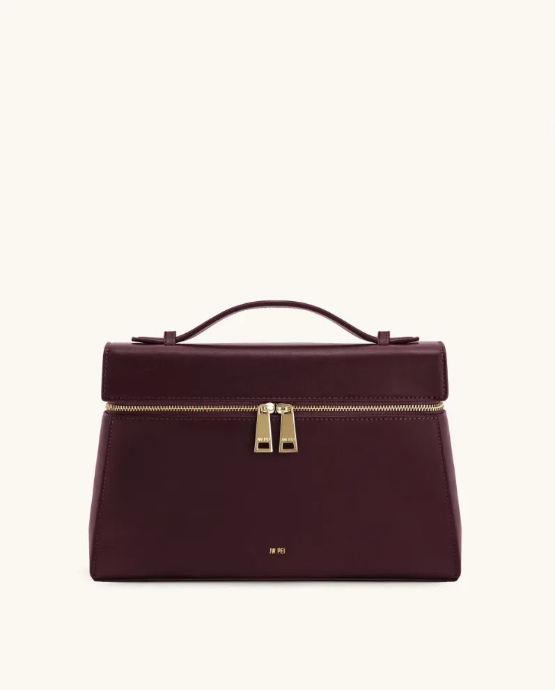 JW PEI Red Women Thea Large Top Handle Bag  SKU: 2T78X001-4_Deep Claret Image 01