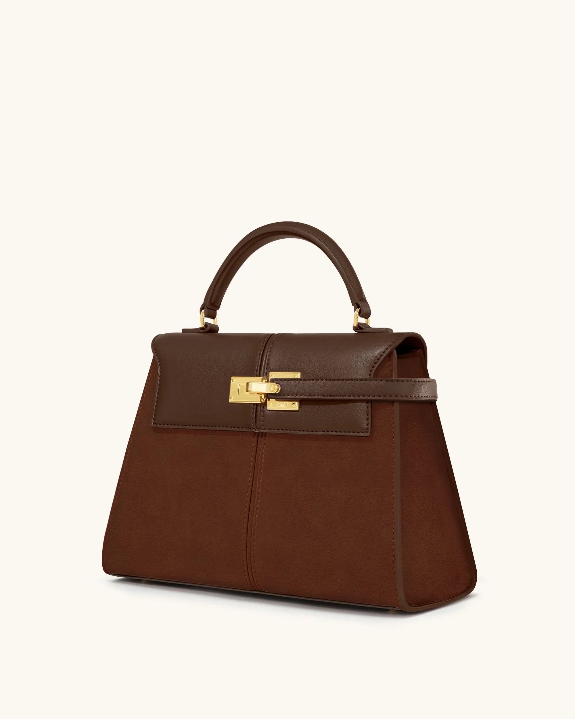 JW PEI_Mocha Brown_Elise Large Faux Suede Top Handle Bag_2T85-34_Mocha Brown_02