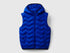 Benetton Bright blue Boys Padded Vest with Hood SKU: 2TWDCJ00R_19R Image 01