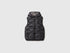 Benetton Black Boys Padded Sleeveless Jacket with Hood SKU: 2TWDCJ01B_100 Image 01