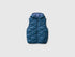 Benetton Dark Blue Boys Padded Sleeveless Jacket with Hood SKU: 2TWDCJ01B_37T Image 01