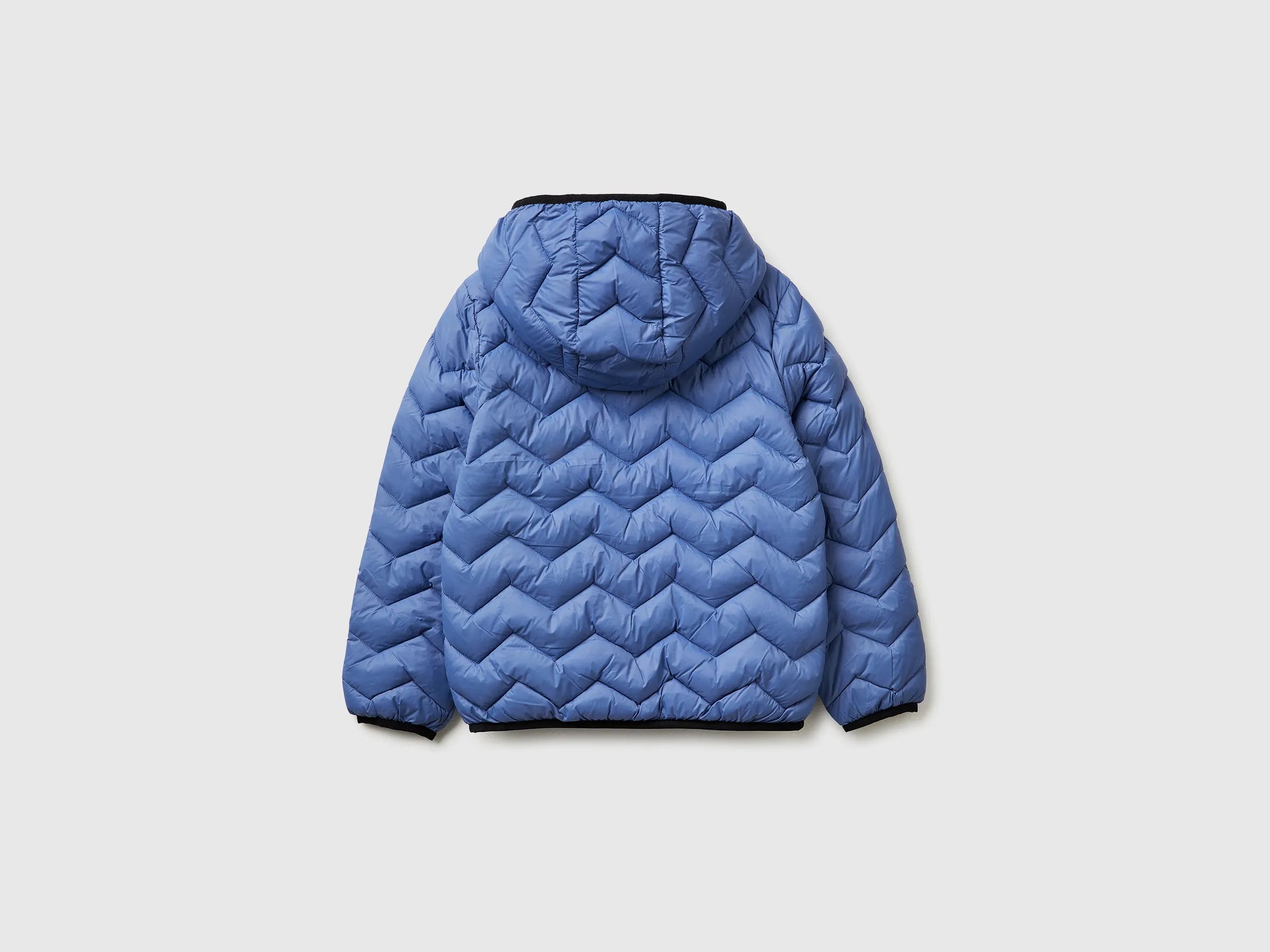 Benetton Air force blue Boys Padded Jacket with Hood SKU: 2TWDCN04V_05N Image 02