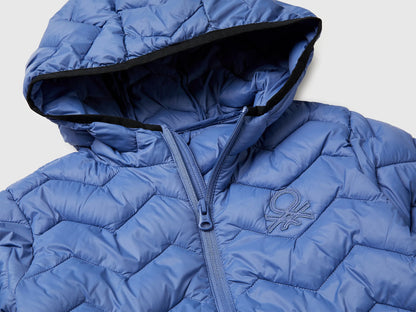 Benetton Air force blue Boys Padded Jacket with Hood SKU: 2TWDCN04V_05N Image 03