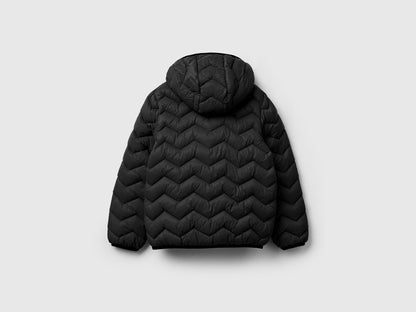 Benetton_Black_Padded Jacket with Hood_2TWDCN04V_100_02