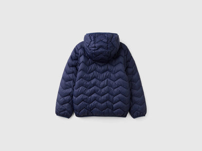 Benetton Dark blue Boys Padded Jacket with Hood SKU: 2TWDCN04V_252 Image 02