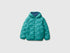 Benetton Dark Green Boys Padded Jacket with Hood SKU: 2TWDCN07G_285 Image 01