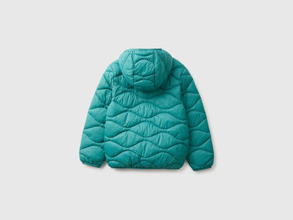 Benetton Dark Green Boys Padded Jacket with Hood SKU: 2TWDCN07G_285 Image 02