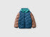 Benetton Dark Blue Boys Padded Jacket with Hood SKU: 2TWDCN07G_901 Image 01