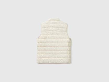 Benetton Creamy White Women Lightweight Slim Fit Sleeveless Jacket SKU: 2TWDDJ01D_27H Image 02