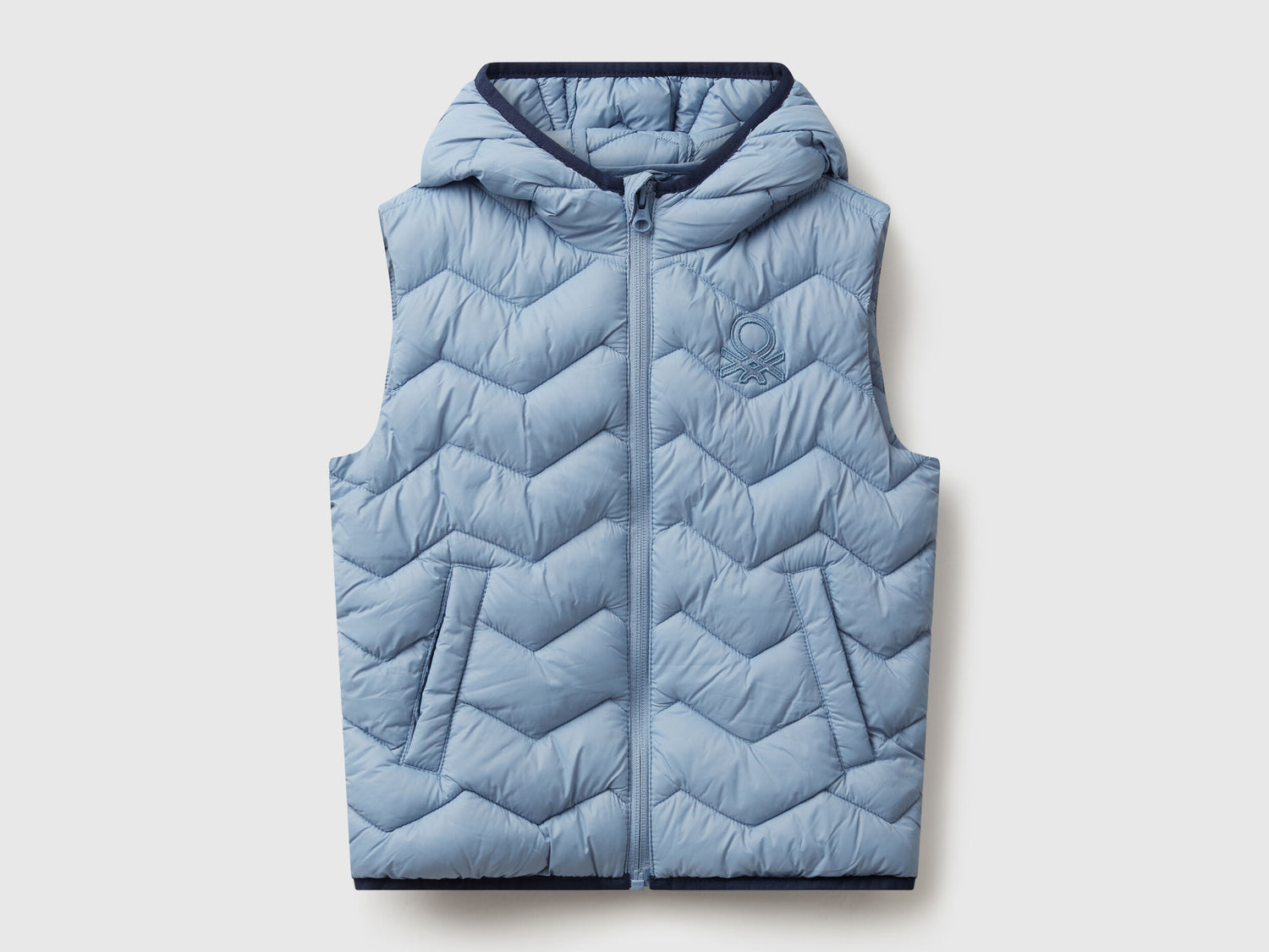 Benetton_Light Blue_Padded Vest with Hood_2TWDGJ00G_0W2_01