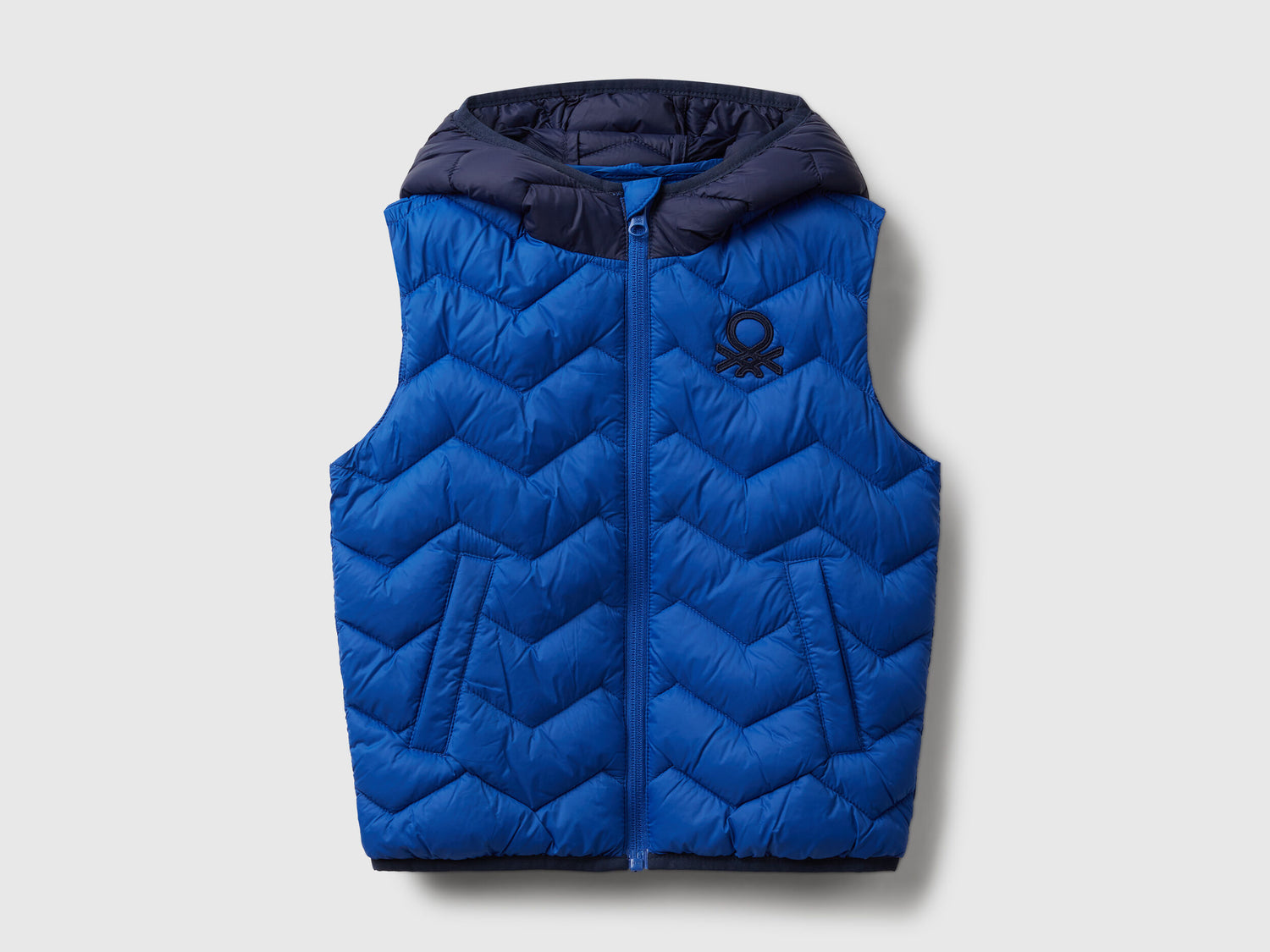 Benetton_Blue_Padded Vest with Hood_2TWDGJ00G_902_01