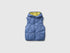 Benetton Blue Boys Padded Sleeveless Jacket with Hood SKU: 2TWDGJ00U_0G6 Image 01