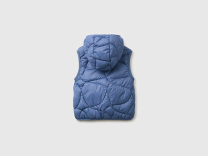 Benetton Blue Boys Padded Sleeveless Jacket with Hood SKU: 2TWDGJ00U_0G6 Image 02