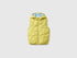 Benetton Lime Boys Padded Sleeveless Jacket with Hood SKU: 2TWDGJ00U_168 Image 01