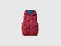 Benetton Burgundy Boys Padded Sleeveless Jacket with Hood SKU: 2TWDGJ00U_21C Image 01