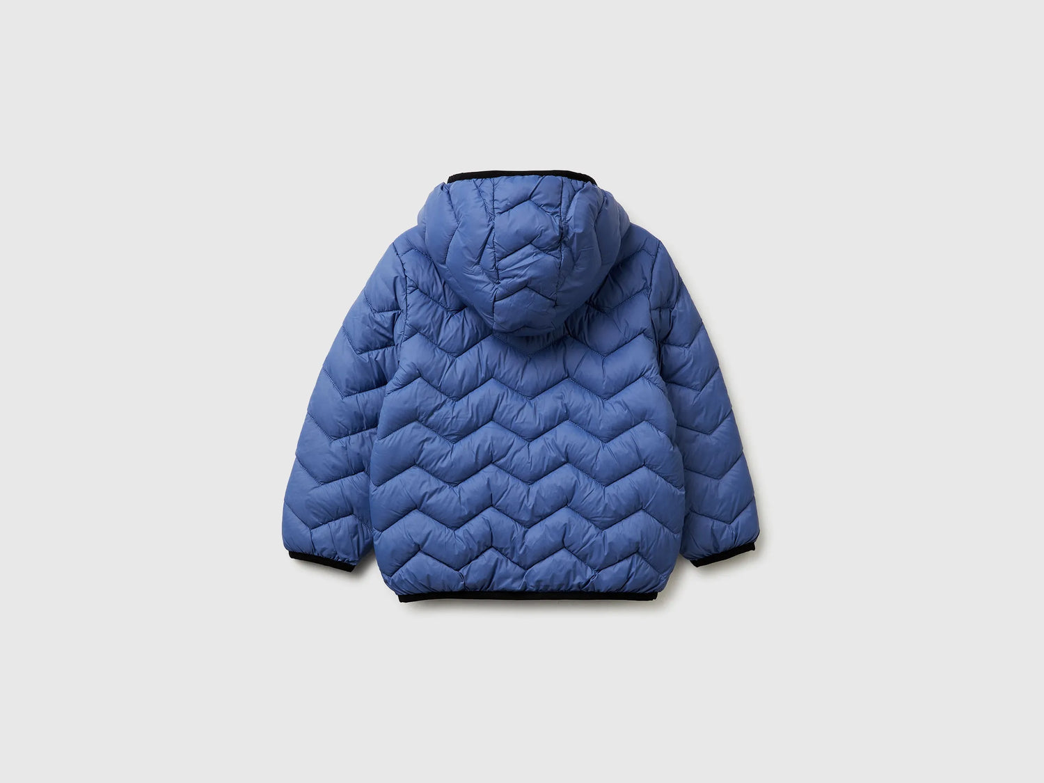 Benetton Air force blue Boys Padded Jacket with Hood SKU: 2TWDGN02V_05N Image 02