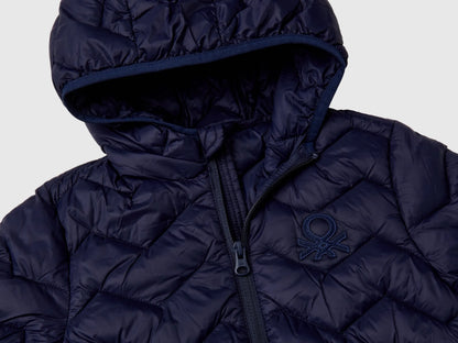 Benetton Dark blue Boys Padded Jacket with Hood SKU: 2TWDGN02V_252 Image 03