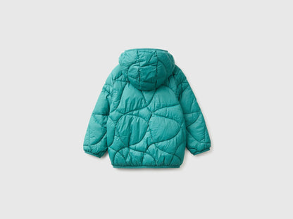Benetton Dark Green Boys Padded Jacket with Hood SKU: 2TWDGN04N_285 Image 02