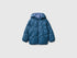 Benetton Dark Blue Boys Padded Jacket with Hood SKU: 2TWDGN04N_37T Image 01