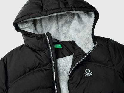 Benetton_Black_Padded Jacket with Teddy Interior_2WU0CN05I_100_03