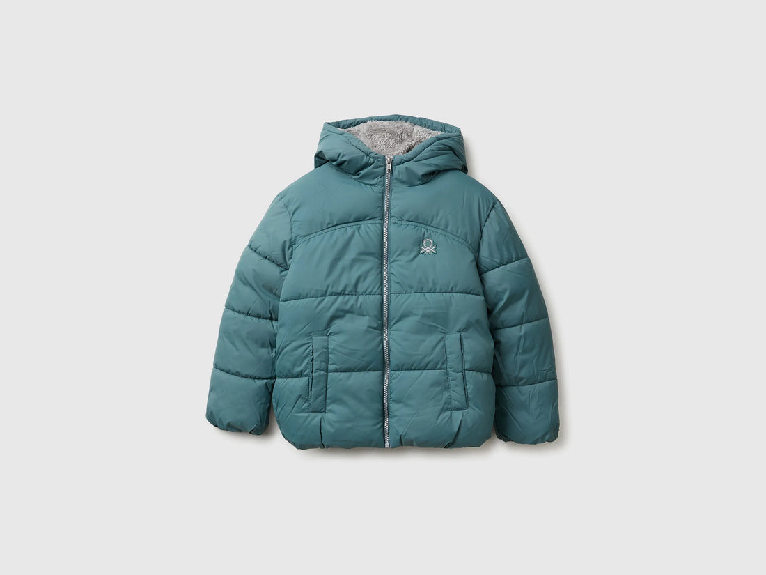Benetton_Blue_Padded Jacket with Teddy Interior_2WU0CN05I_19W_01