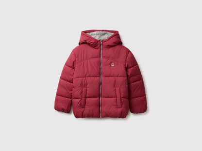 Benetton_Red_Padded Jacket with Teddy Interior_2WU0CN05I_39J_01