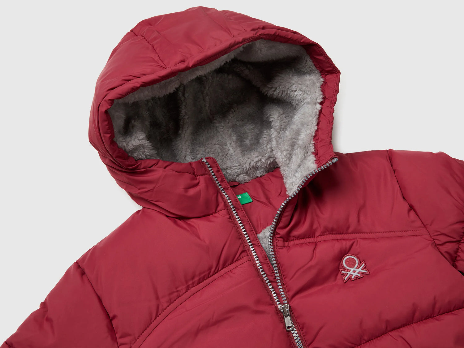 Benetton_Red_Padded Jacket with Teddy Interior_2WU0CN05I_39J_03