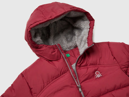 Benetton_Red_Padded Jacket with Teddy Interior_2WU0CN05I_39J_03