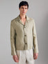 Sisley Beige Men Lightweight Linen Blend Jacket SKU: 2Y57SW02P_902 Image 03