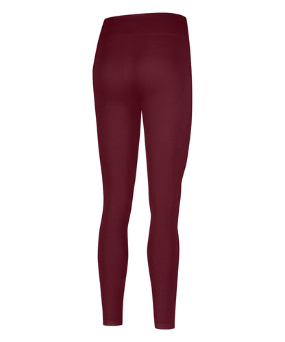 HKMX High Waisted Seamless Sport Legging_300016_Syrah_05