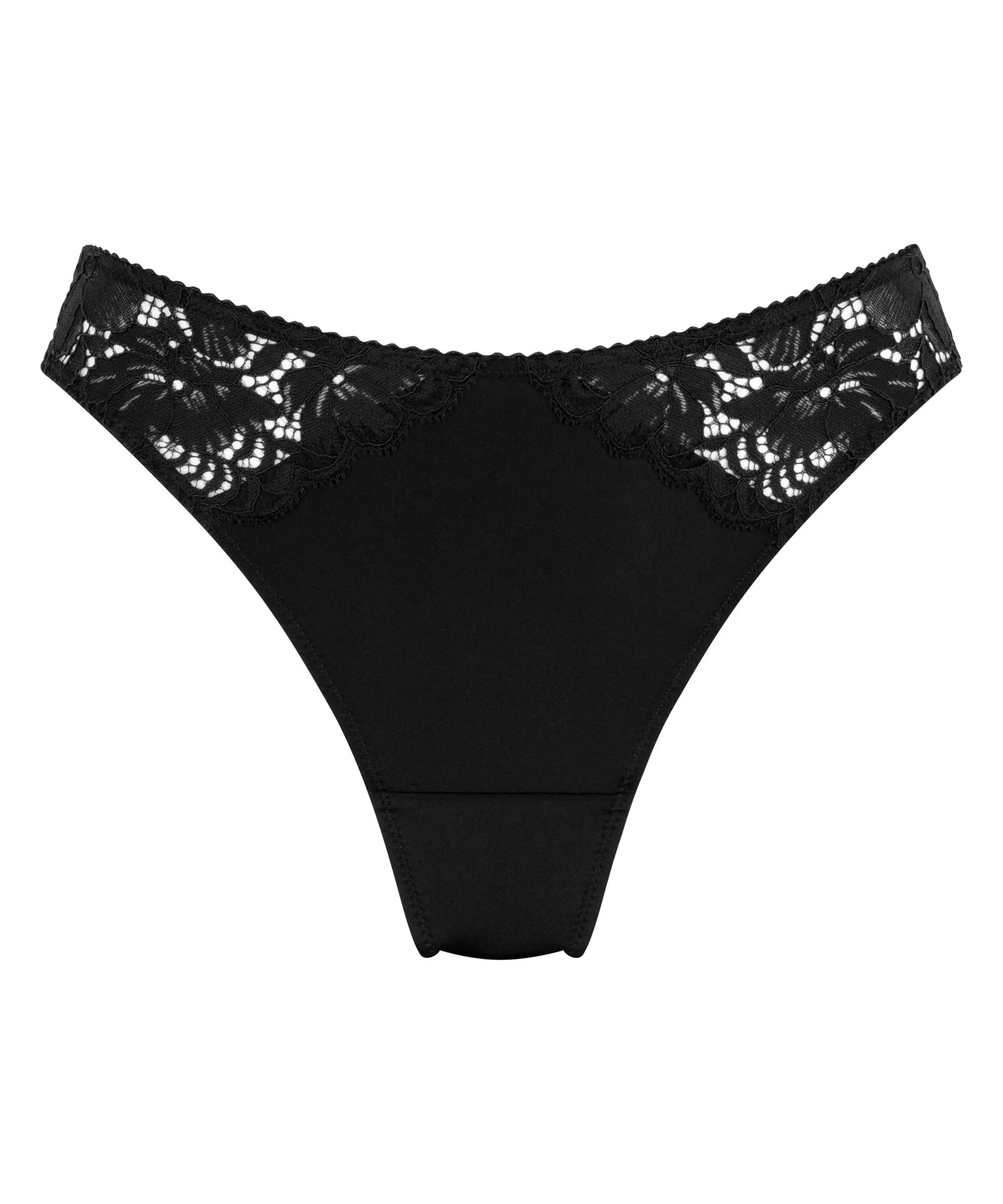Hunkemoller_Black_Andrea Thong_300190_Caviar_04