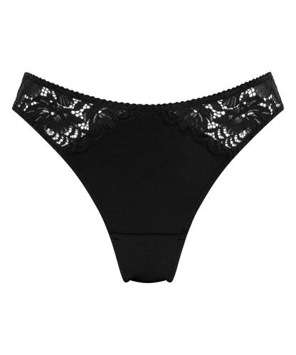Hunkemoller_Black_Andrea Thong_300190_Caviar_04
