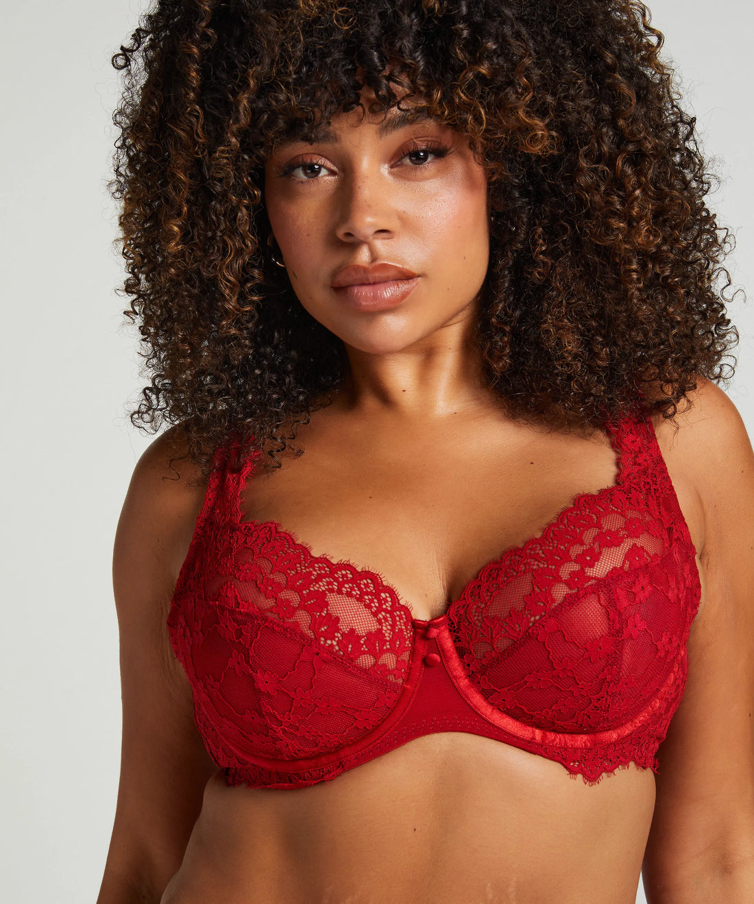 Hunkemoller Chili Pepper Women Daisy Non-Padded Underwired Bra in Different Cup Sizes SKU: 300316_Chili Pepper Image 02