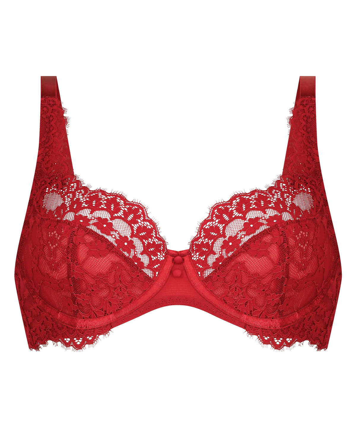 Hunkemoller Chili Pepper Women Daisy Non-Padded Underwired Bra in Different Cup Sizes SKU: 300316_Chili Pepper Image 05