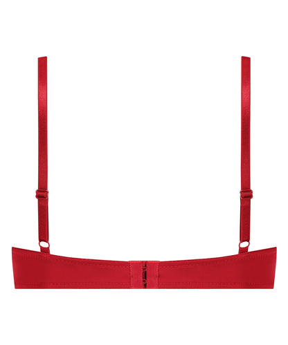 Hunkemoller Chili Pepper Women Plunge Padded Underwired Bra in Different Cup Sizes SKU: 300428_Chili Pepper Image 06