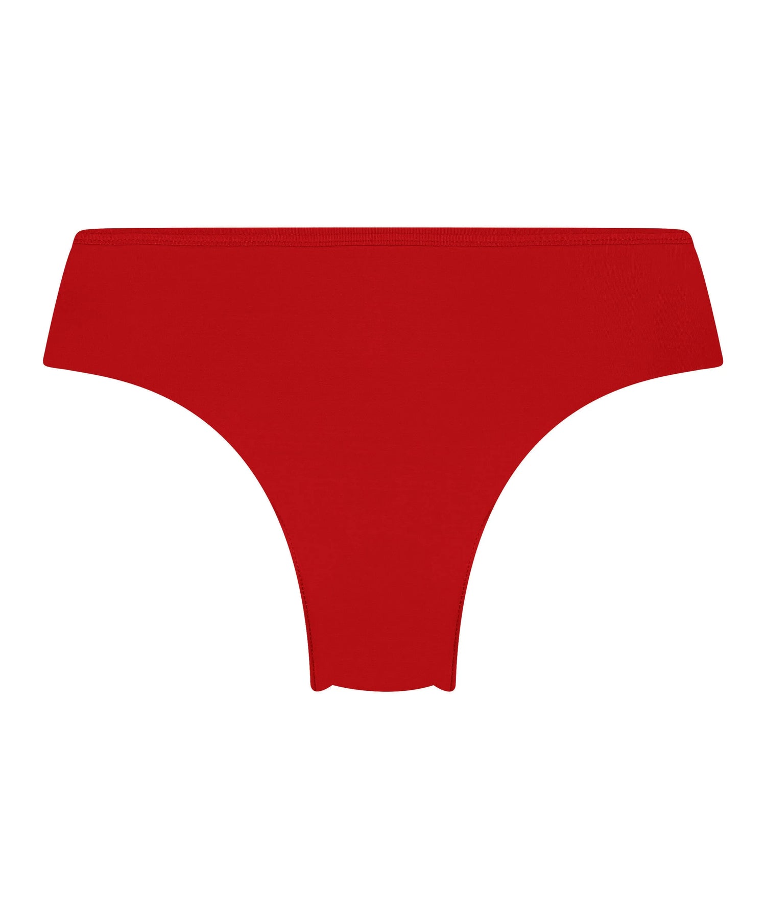 Hunkemoller Red Women Invisible Lace Back Brazilian SKU: 300474_Red Image 04