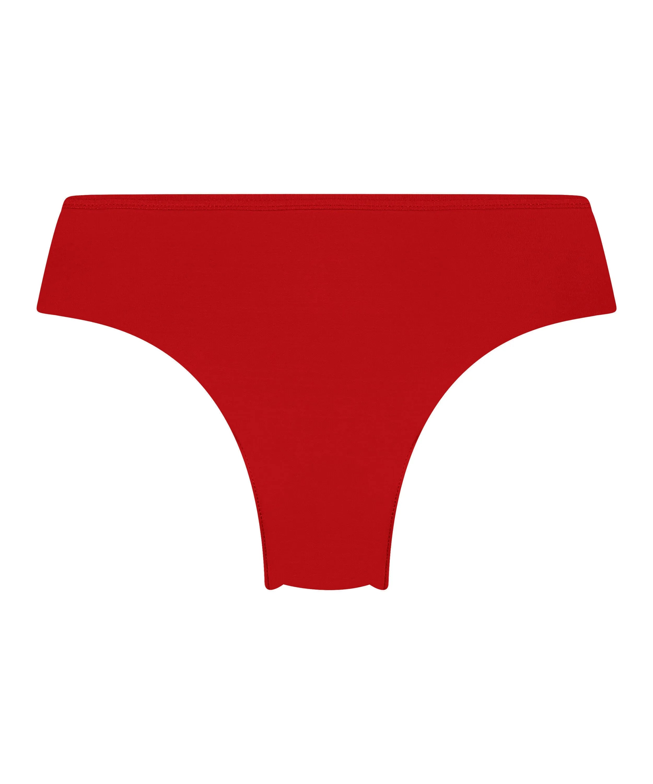Hunkemoller Red Women Invisible Lace Back Brazilian SKU: 300474_Red Image 04