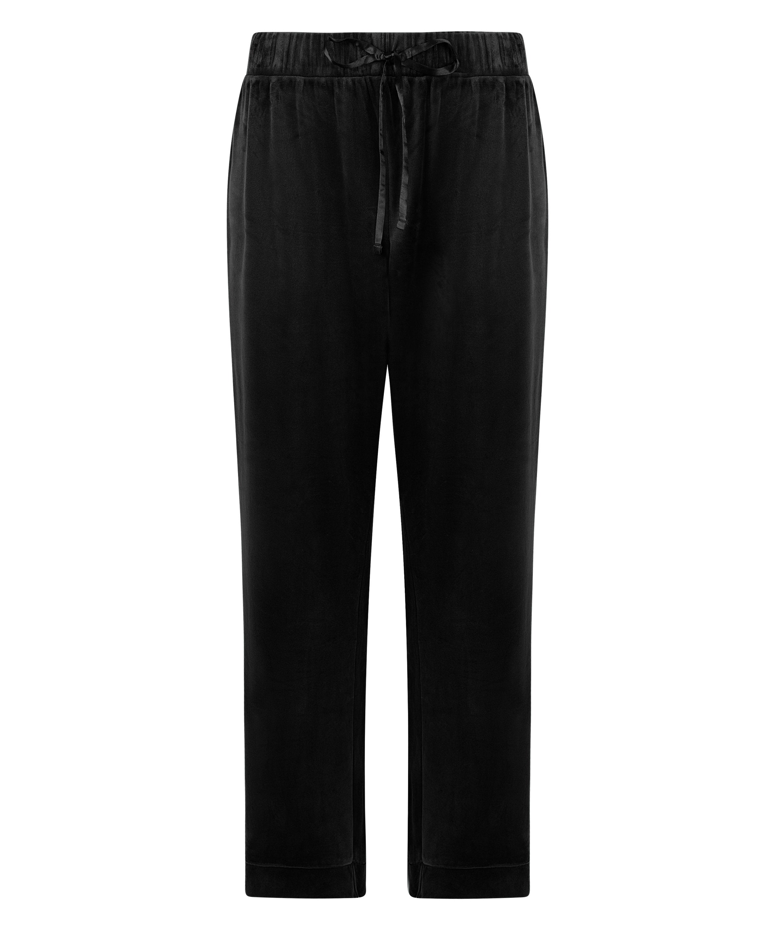 Hunkemoller_Velvet Pyjama Pants - Black_300574_Black_04