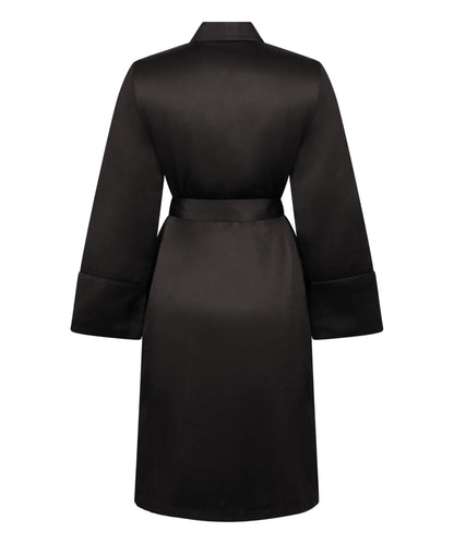Hunkemoller_Black_Satin Fleece Bathrobe_300594_Black_06