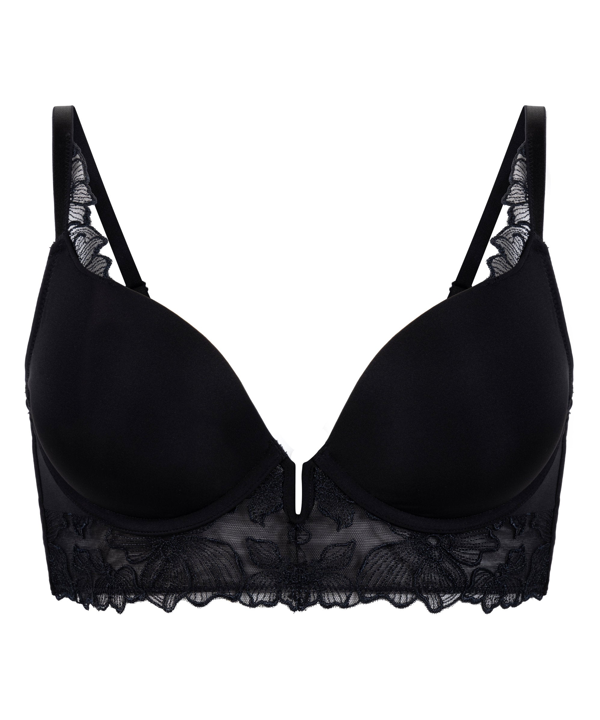 Hunkemoller_Jemima Padded Underwired Longline Push-Up Bra in Different Cup Sizes_301075_Caviar_07