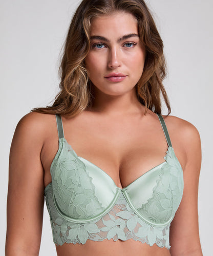 Hunkemoller_Ingrid Padded Underwired Longline Bra in Different Cup Sizes_301132_Iceberg Green_02