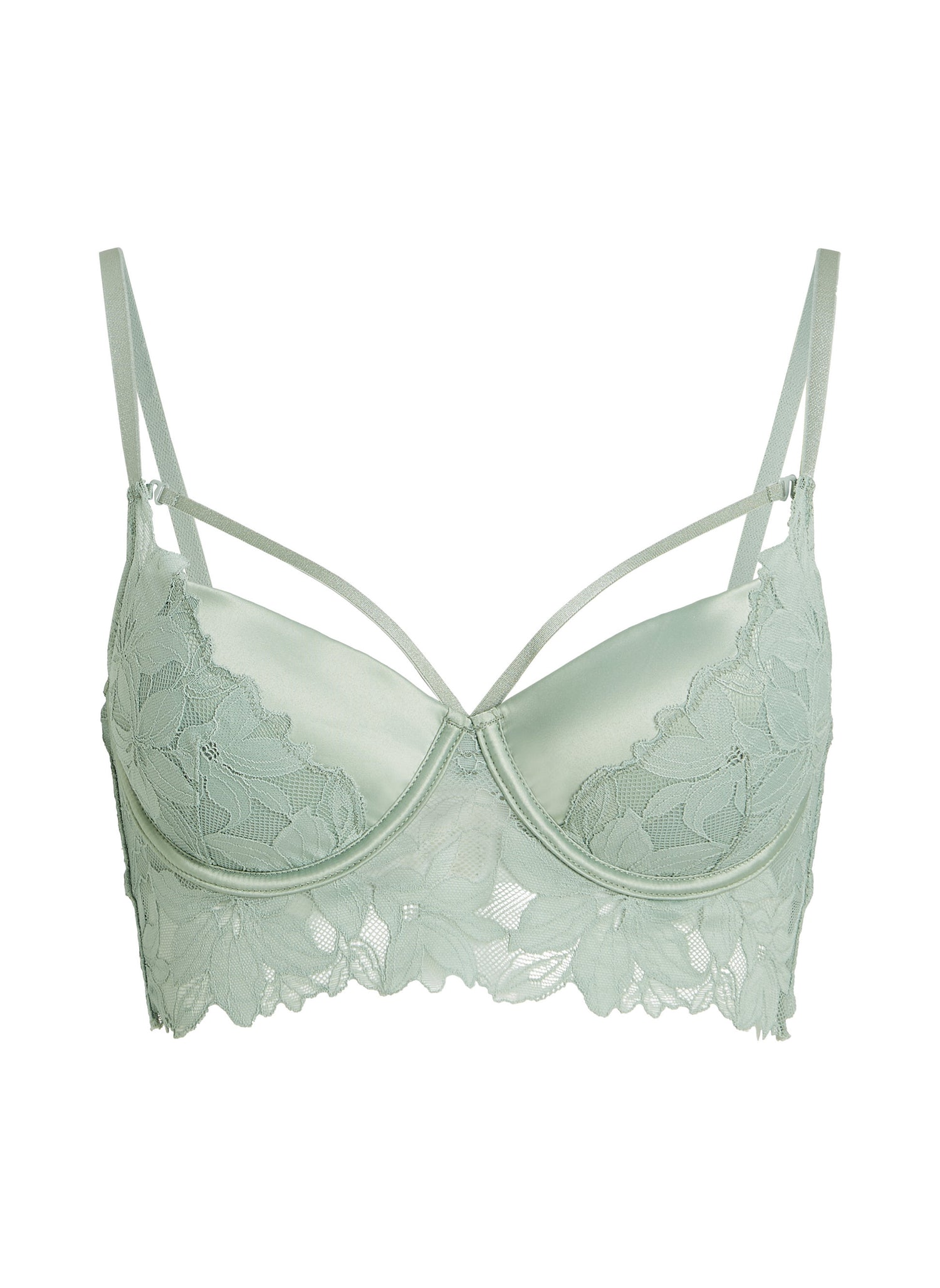 Hunkemoller_Ingrid Padded Underwired Longline Bra in Different Cup Sizes_301132_Iceberg Green_07