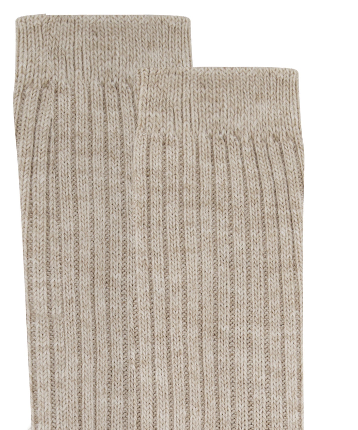 Hunkemoller_1 Pair of Knitted Socks - Beige_301415_Oatmeal Melee_03