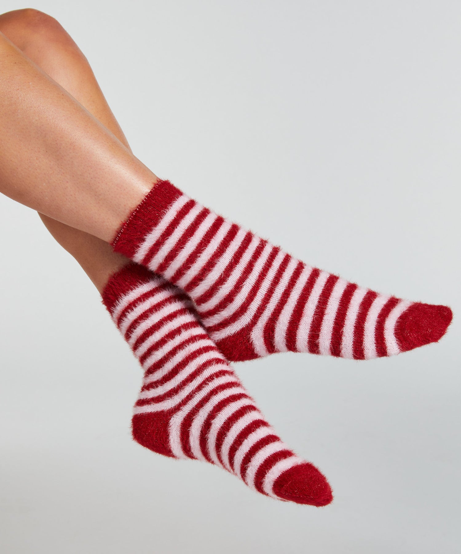Hunkemoller_2 Pairs of Socks Cosy - Red_301417_Red Dahlia_01